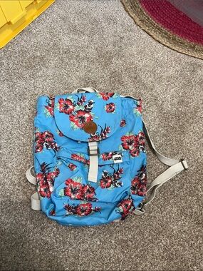 Vans Star Wars Yoda hibiscus flower backpack